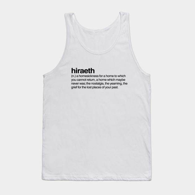 Hiraeth Tank Top by Onomatophilia